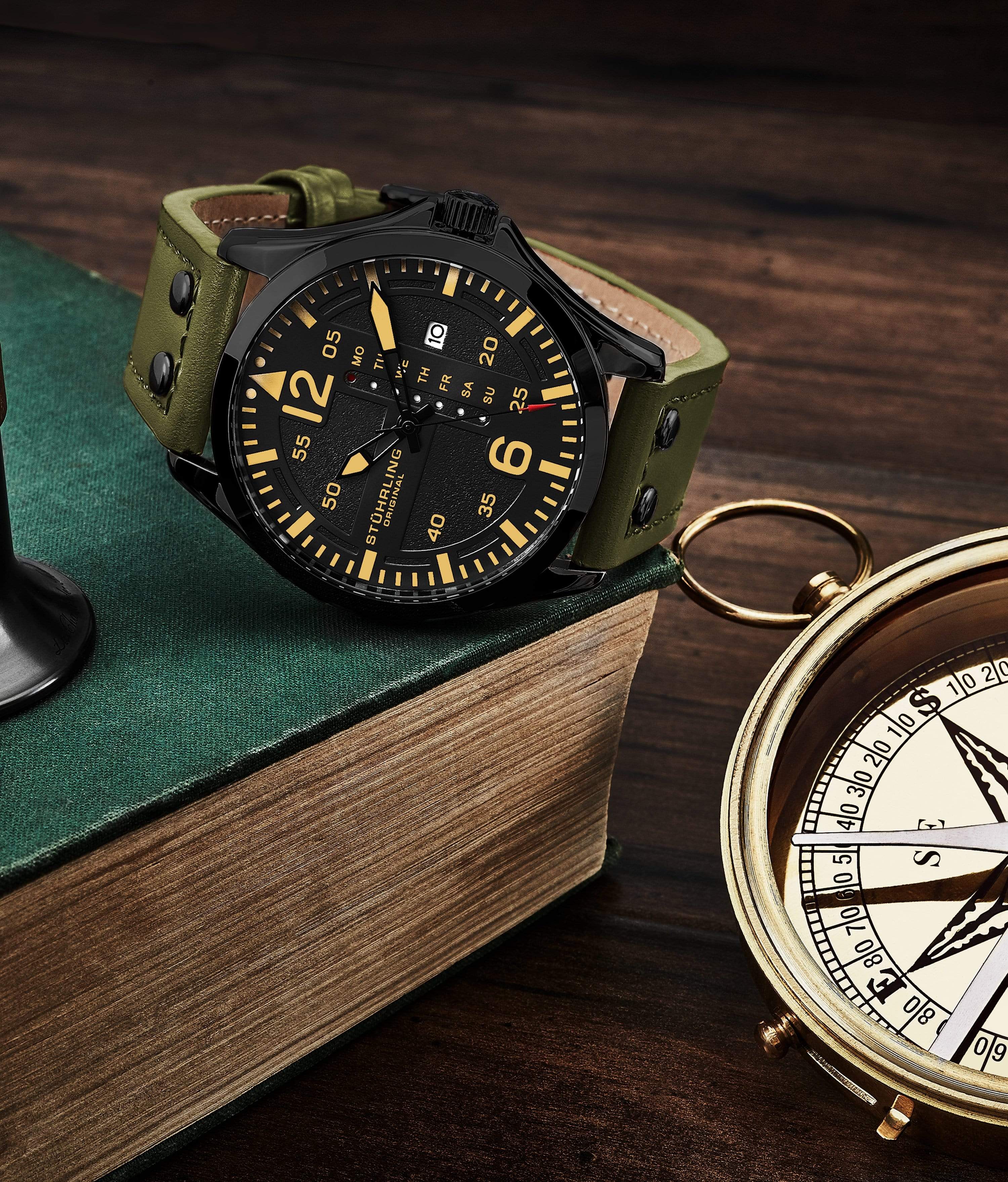 Stührling Maritimer 935.02, Aviator 3916.3, Signature Pen, and Watch Tool Kit - Image 15