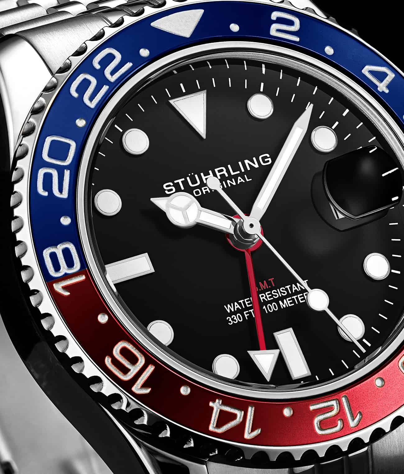 Stührling Meridian 3968 GMT Quartz 42mm Diver - Image 12