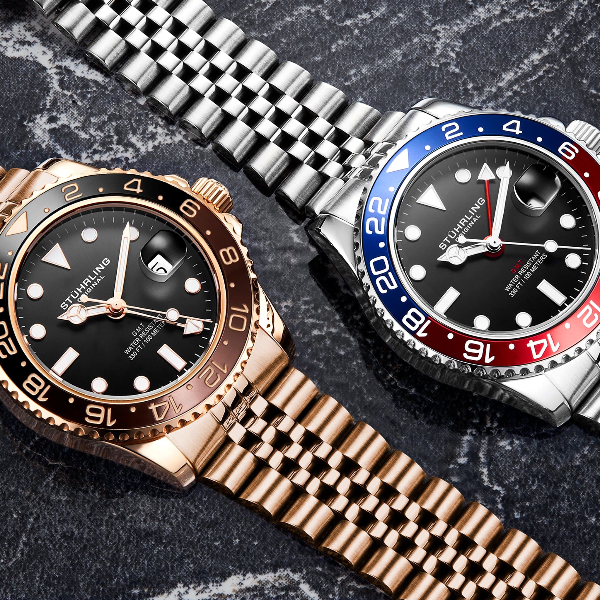 Stührling Meridian 3968 GMT Quartz 42mm Diver - Image 13