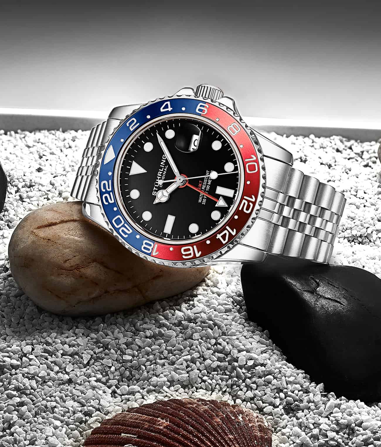 Stührling Meridian 3968 GMT Quartz 42mm Diver - Image 14