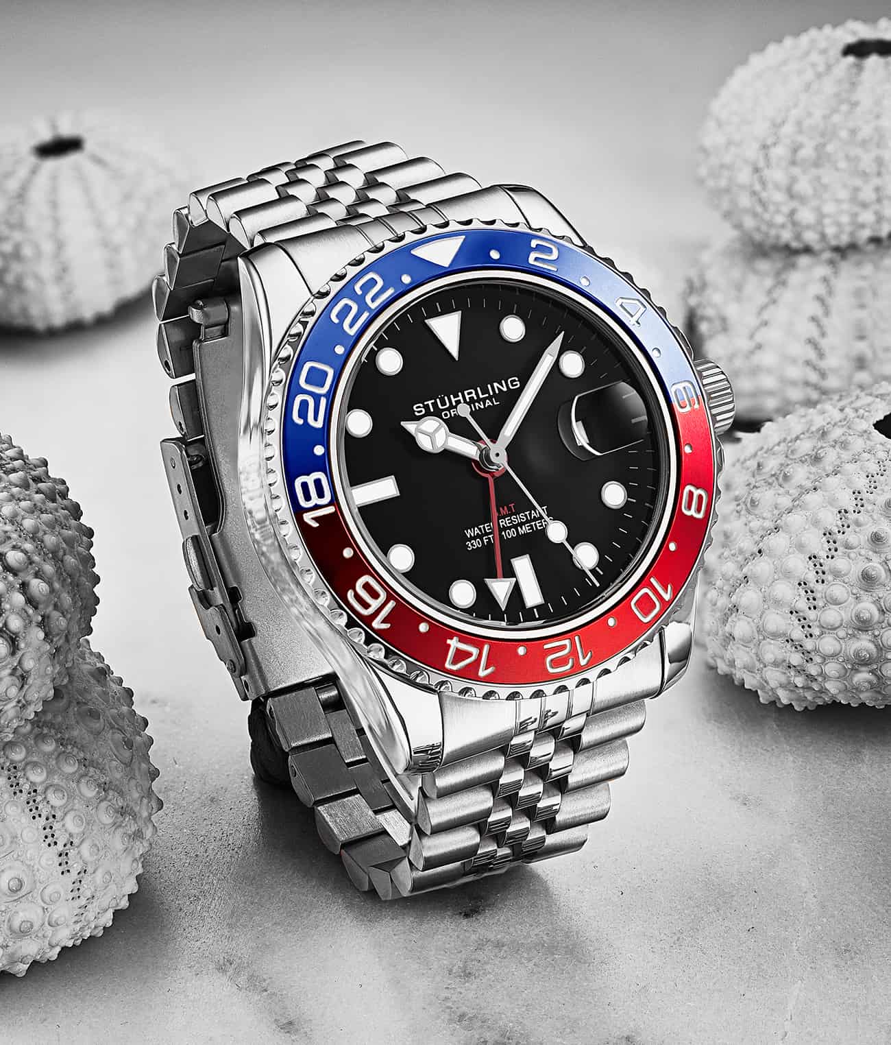 Stührling Meridian 3968 GMT Quartz 42mm Diver - Image 16