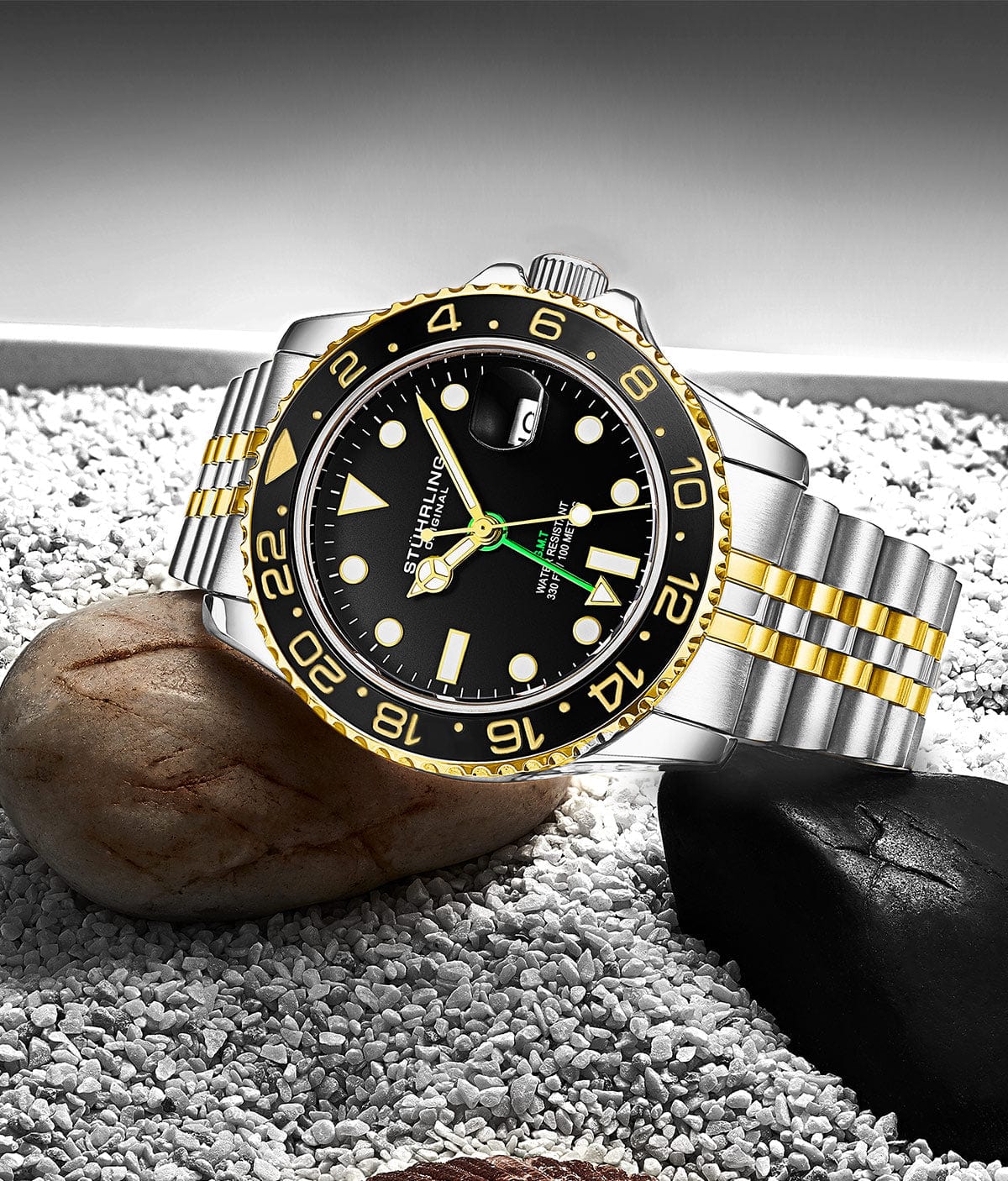 Stührling Meridian 3968 GMT Quartz 42mm Diver - Image 25