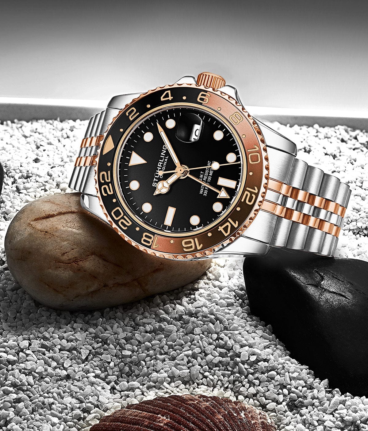 Stührling Meridian 3968 GMT Quartz 42mm Diver - Image 31