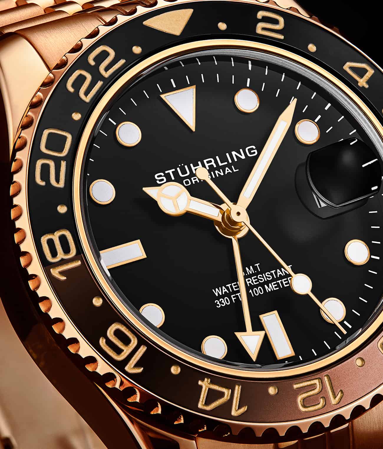 Stührling Meridian 3968 GMT Quartz 42mm Diver - Image 39