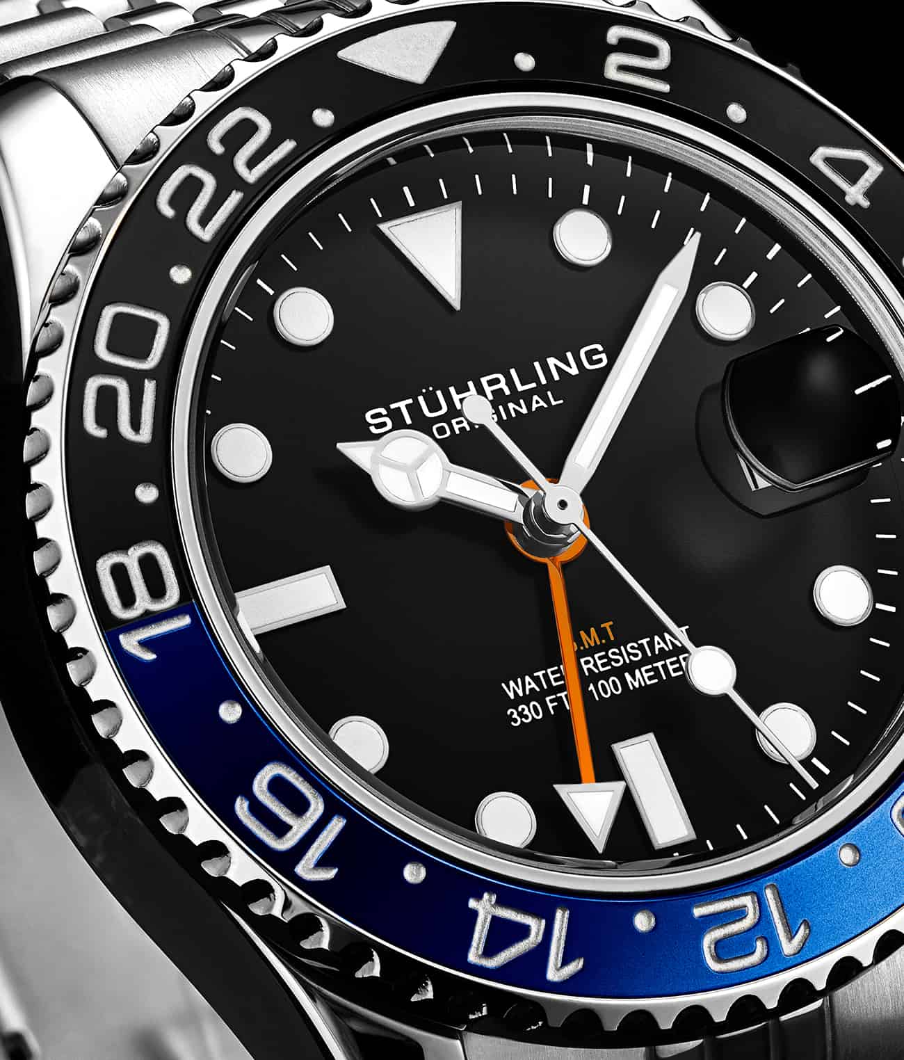 Stührling Meridian 3968 GMT Quartz 42mm Diver - Image 4