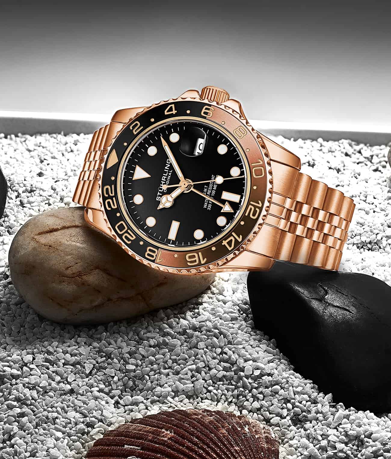 Stührling Meridian 3968 GMT Quartz 42mm Diver - Image 40