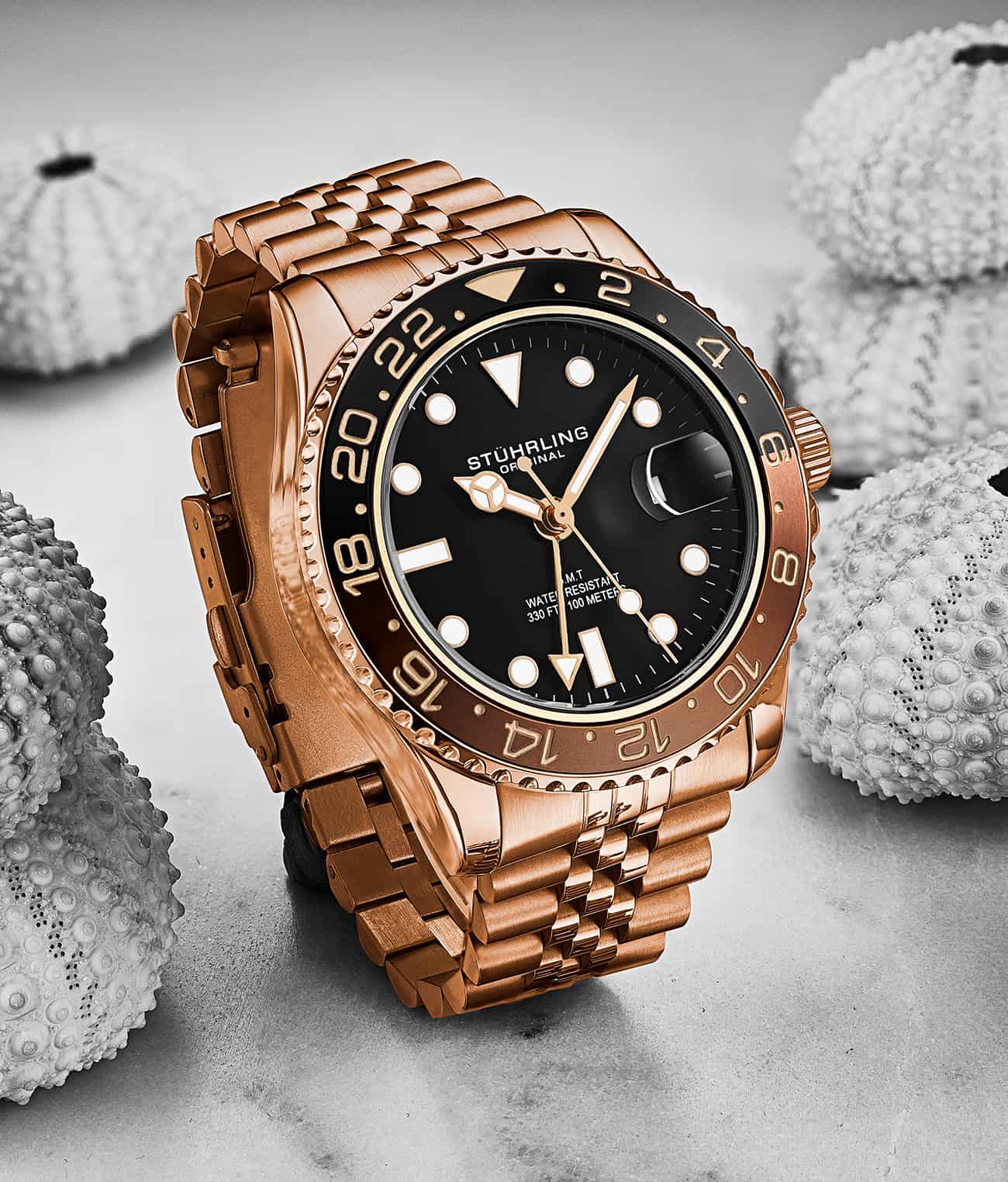 Stührling Meridian 3968 GMT Quartz 42mm Diver - Image 43