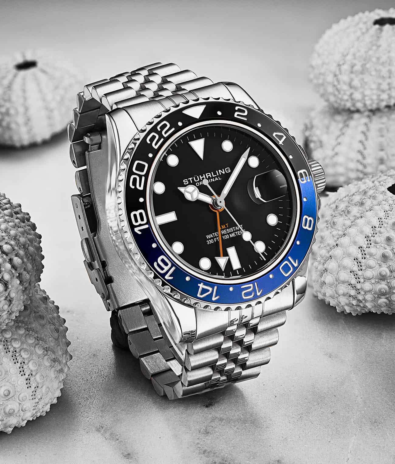 Stührling Meridian 3968 GMT Quartz 42mm Diver - Image 5