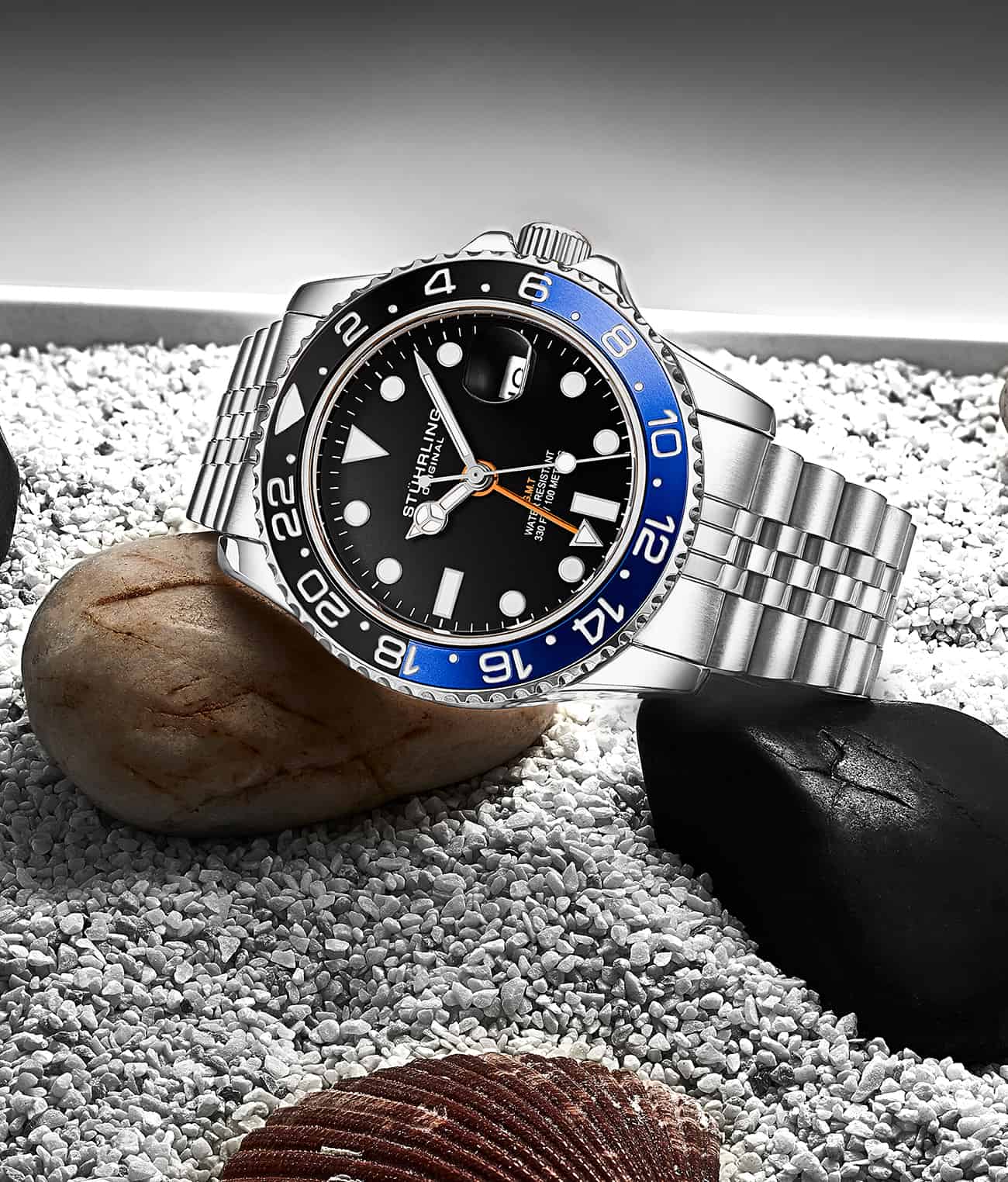 Stührling Meridian 3968 GMT Quartz 42mm Diver - Image 6