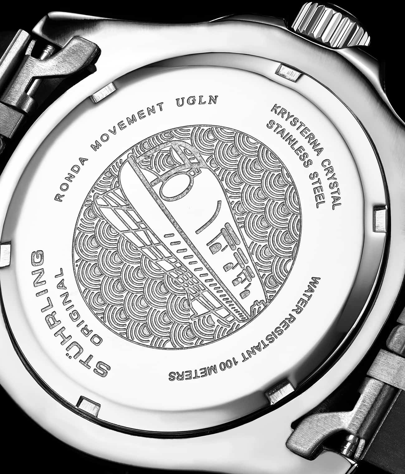 Stührling Meridian 3968 GMT Quartz 42mm Diver - Image 8