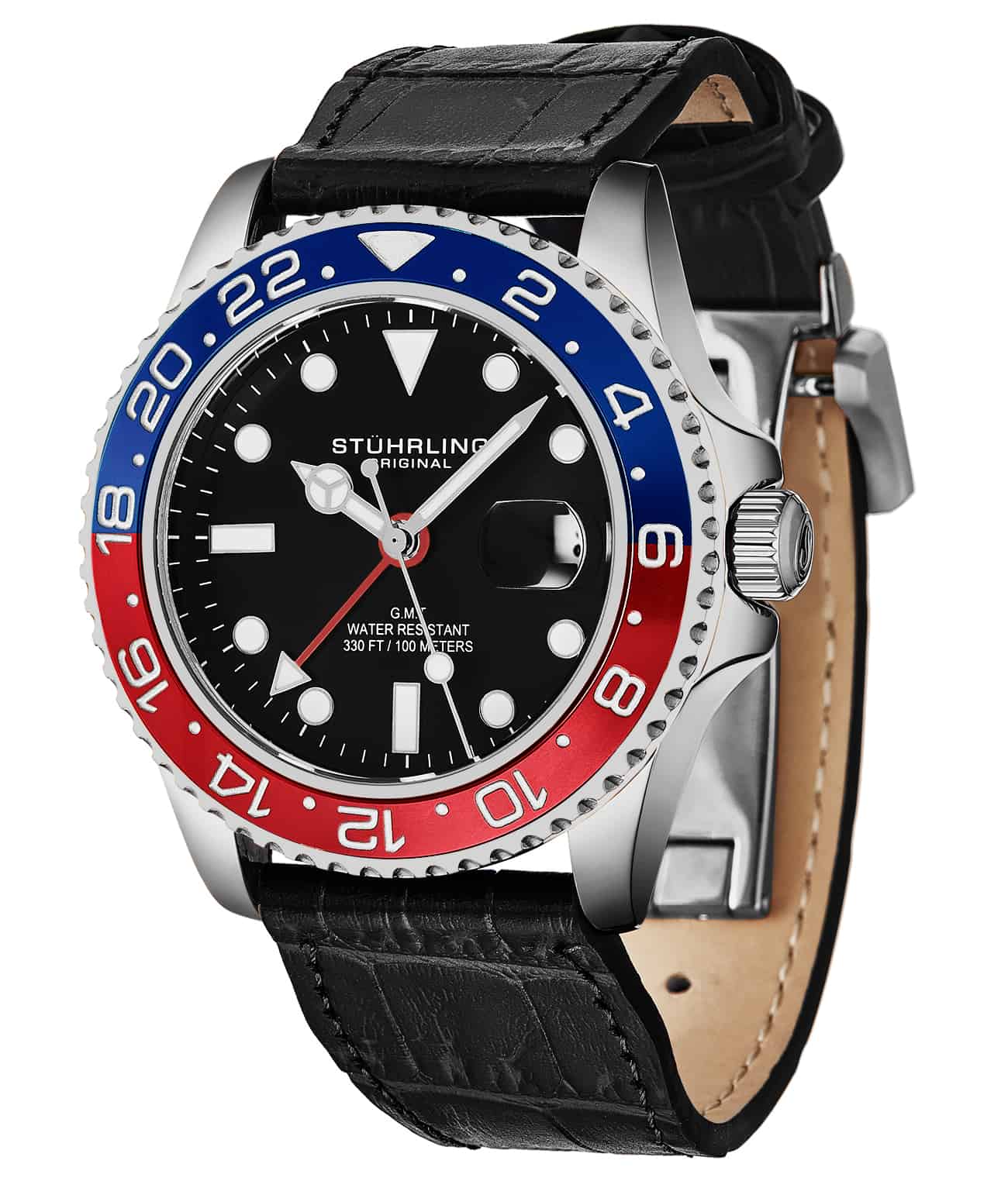 Stührling Meridian 3968L GMT Quartz 42mm Diver - Image 11