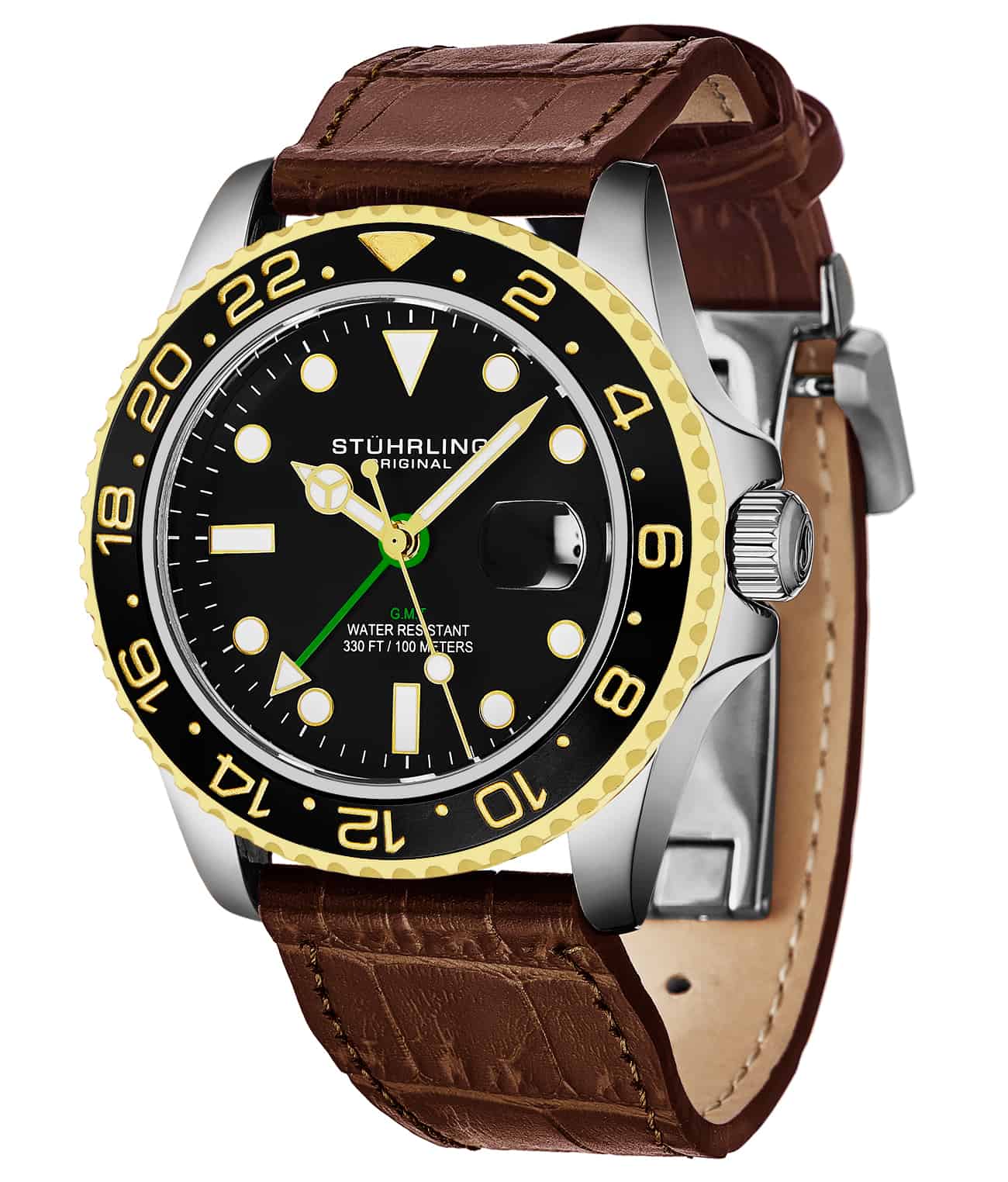 Stührling Meridian 3968L GMT Quartz 42mm Diver - Image 26