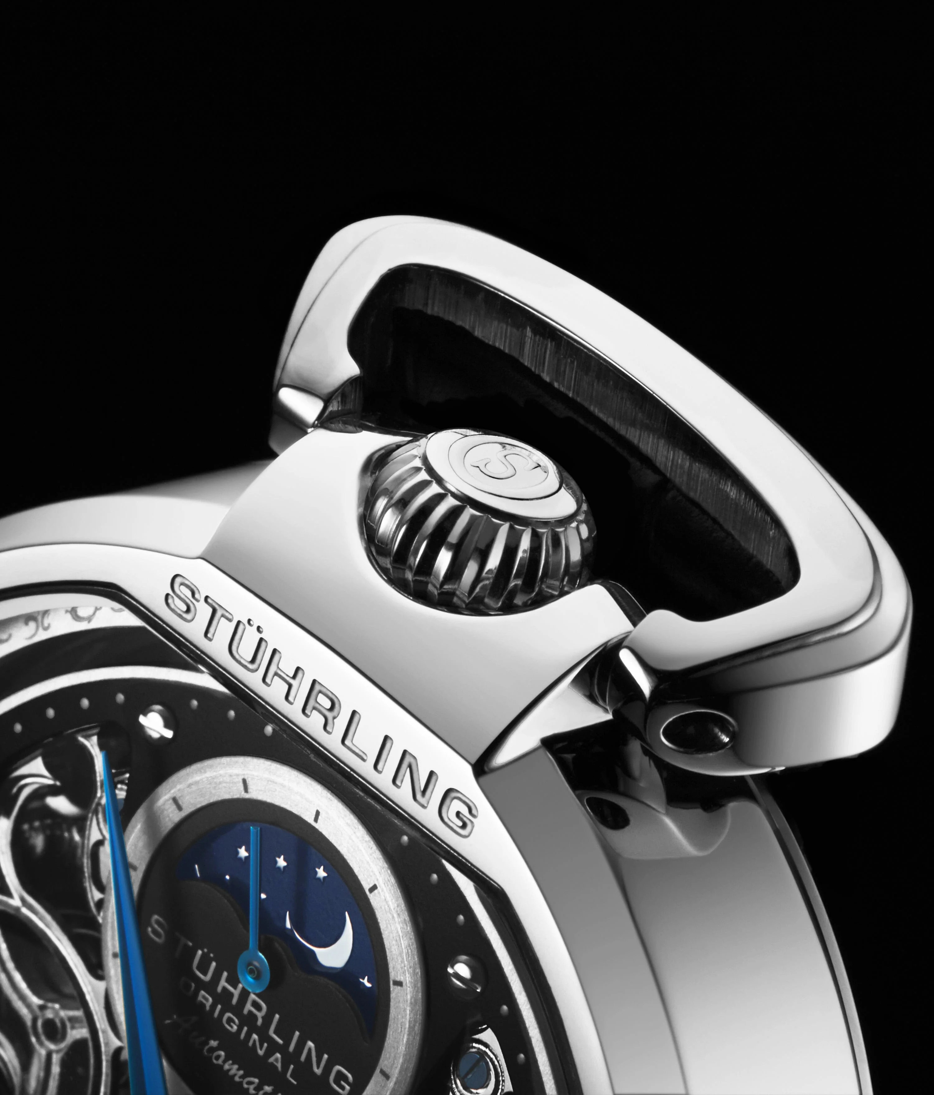 Stührling Modena 3954 Dual Time Automatic 46mm Skeleton - Image 12