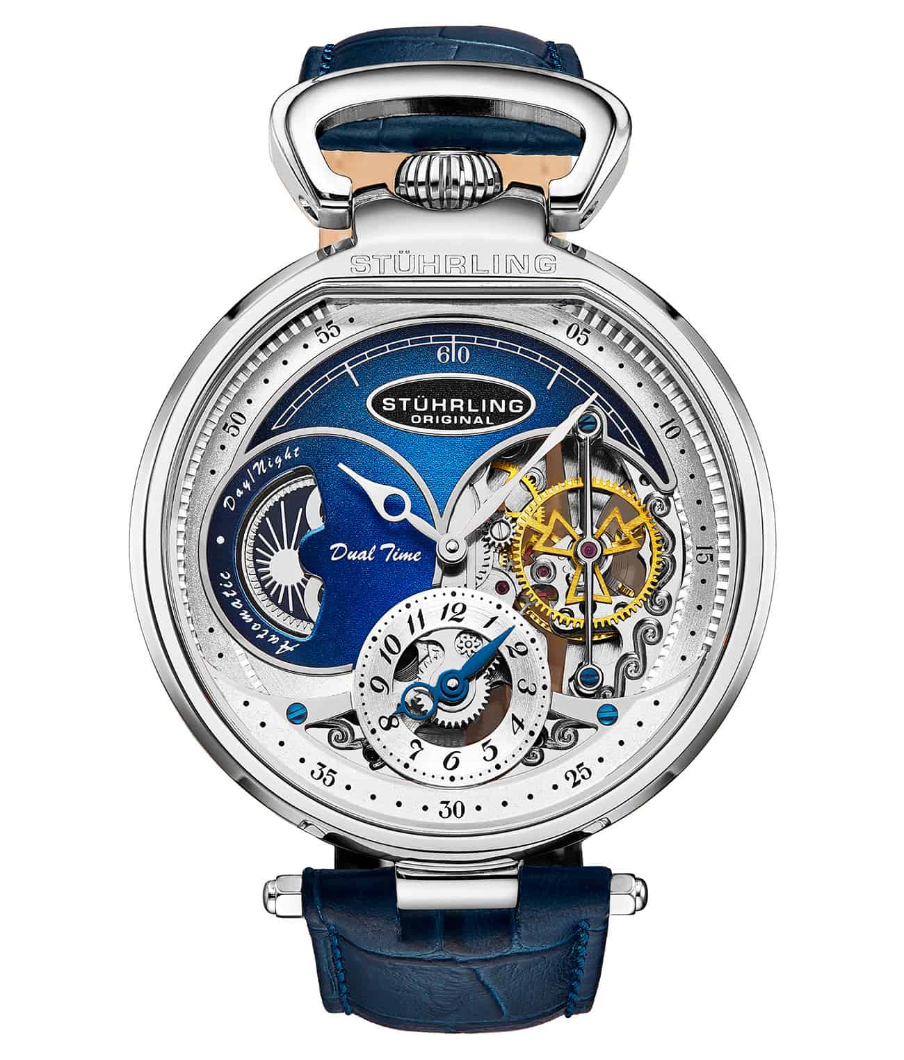 Stührling Modena Dual Time Automatic 988 46mm Skeleton - Image 6