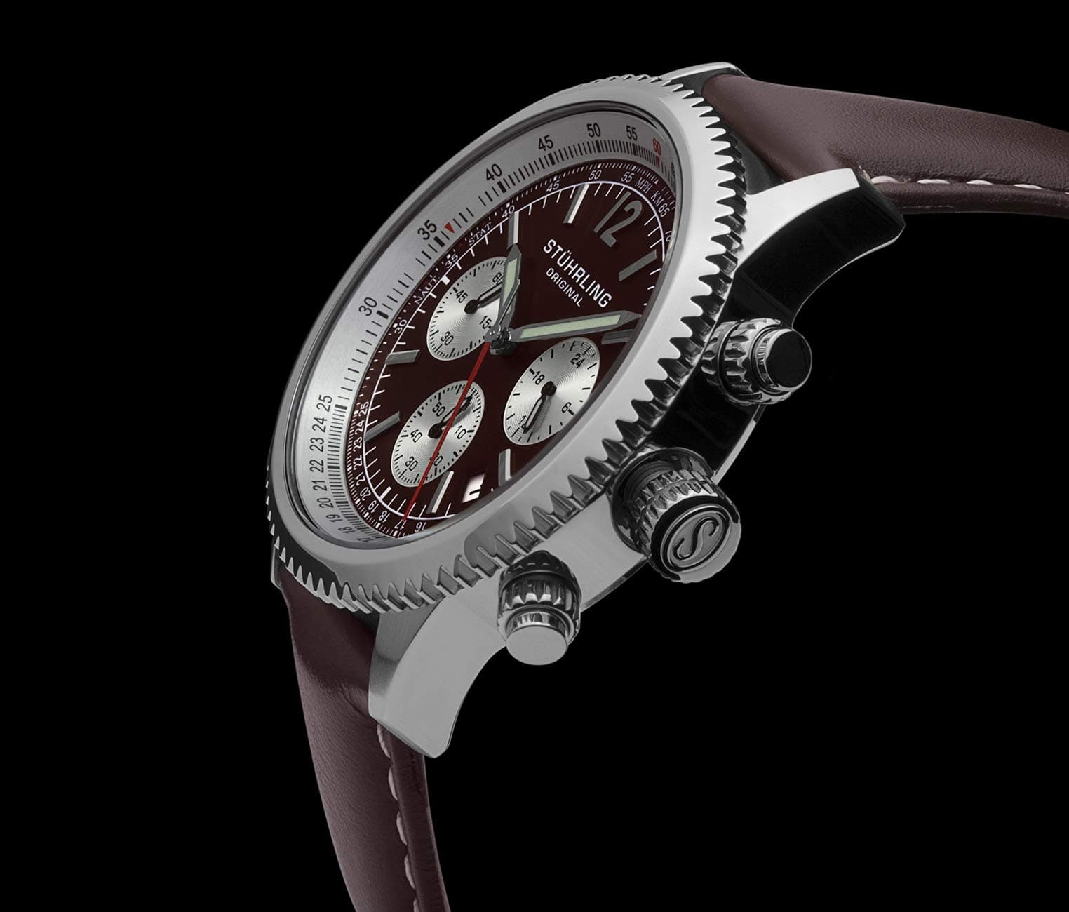 Stührling Monaco 669 Quartz 42mm Chronograph - Image 19