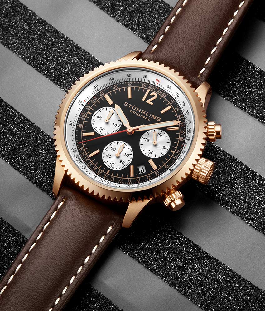 Stührling Monaco 669 Quartz 42mm Chronograph - Image 38