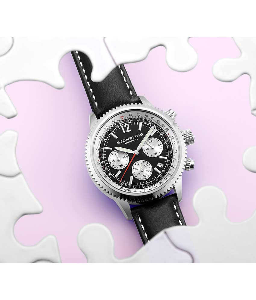 Stührling Monaco 669 Quartz 42mm Chronograph - Image 4