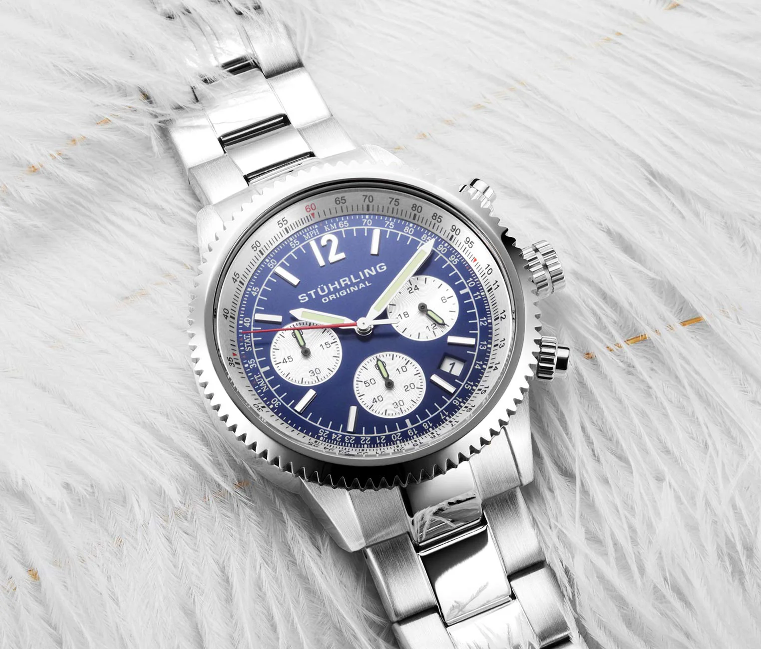 Stührling Tempest 669B Quartz 42mm Chronograph - Image 6