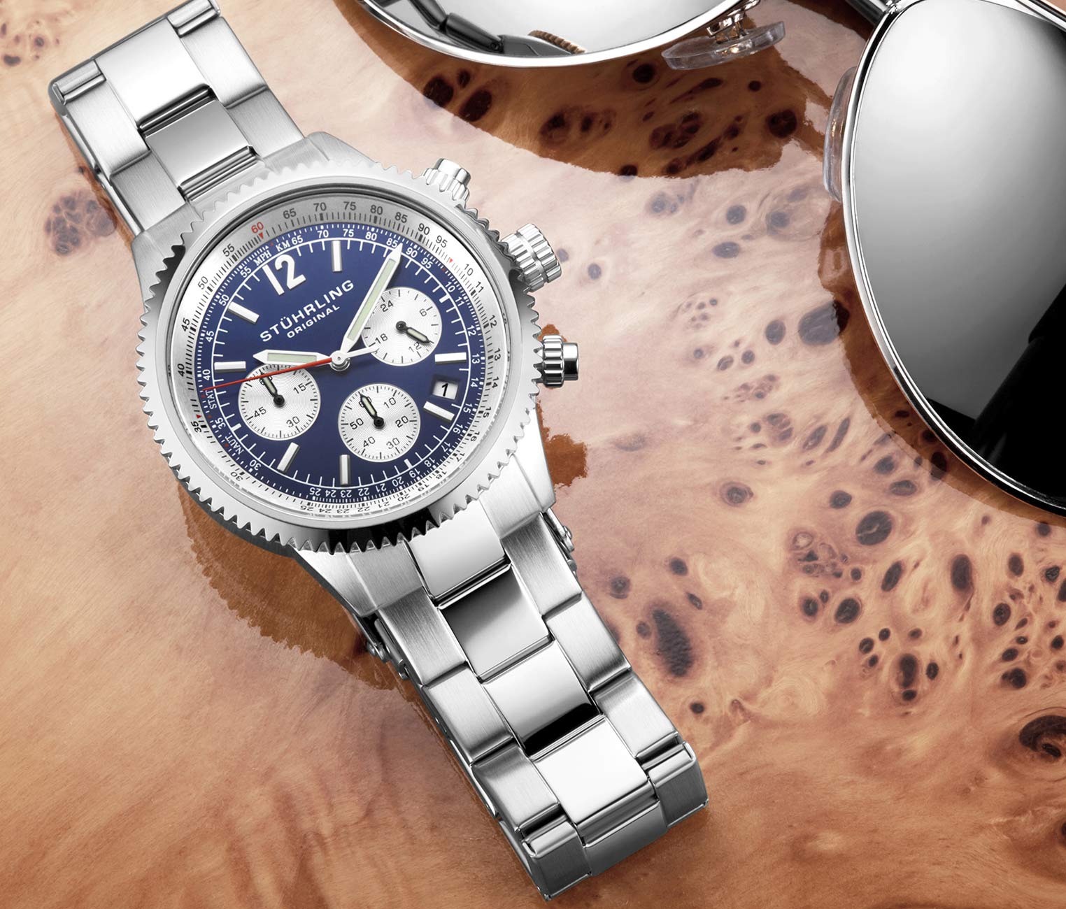Stührling Tempest 669B Quartz 42mm Chronograph - Image 7