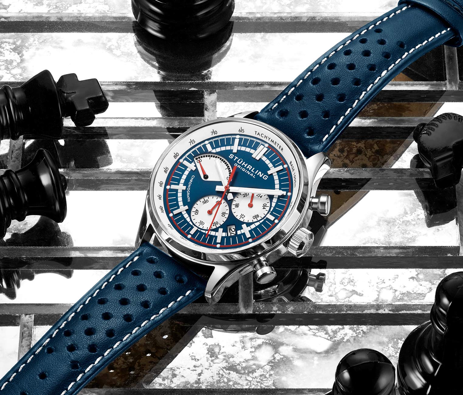 Stührling Monaco 934 Quartz 42mm Chronograph - Image 8