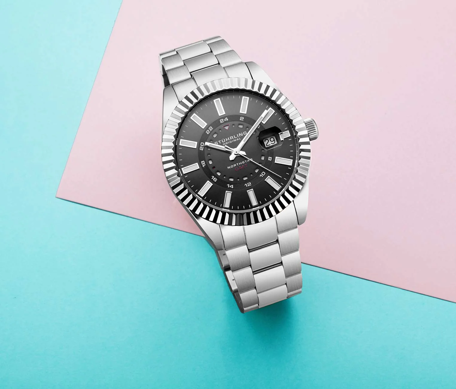 Stührling Northstar 892 GMT Quartz 42mm Classic - Image 10