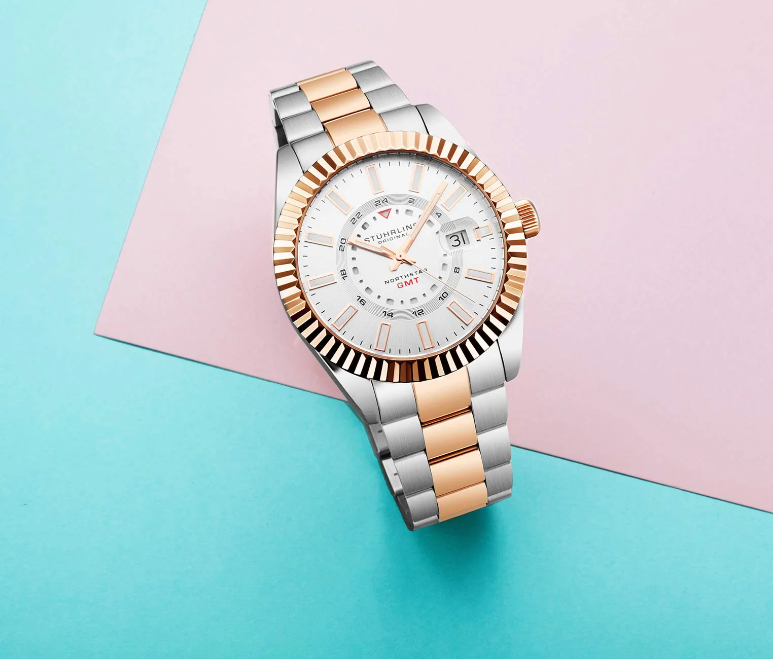 Stührling Northstar 892 GMT Quartz 42mm Classic - Image 15