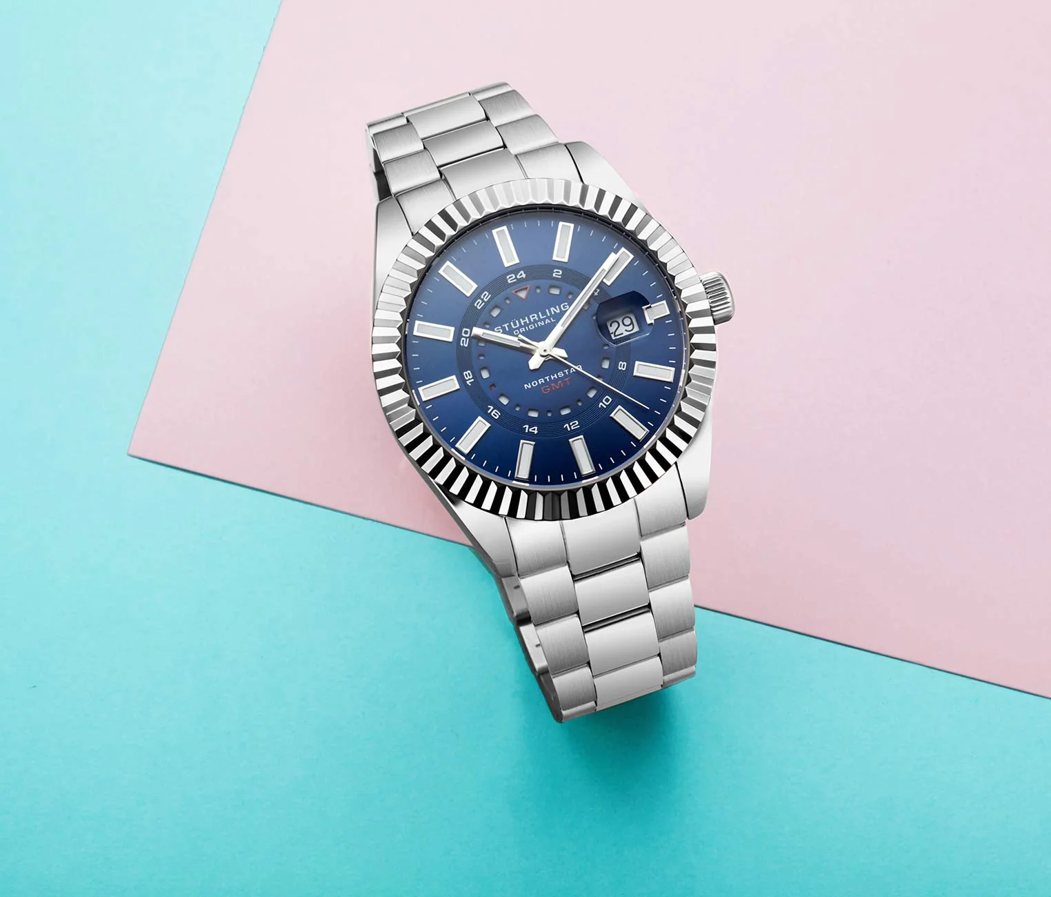 Stührling Northstar 892 GMT Quartz 42mm Classic - Image 5