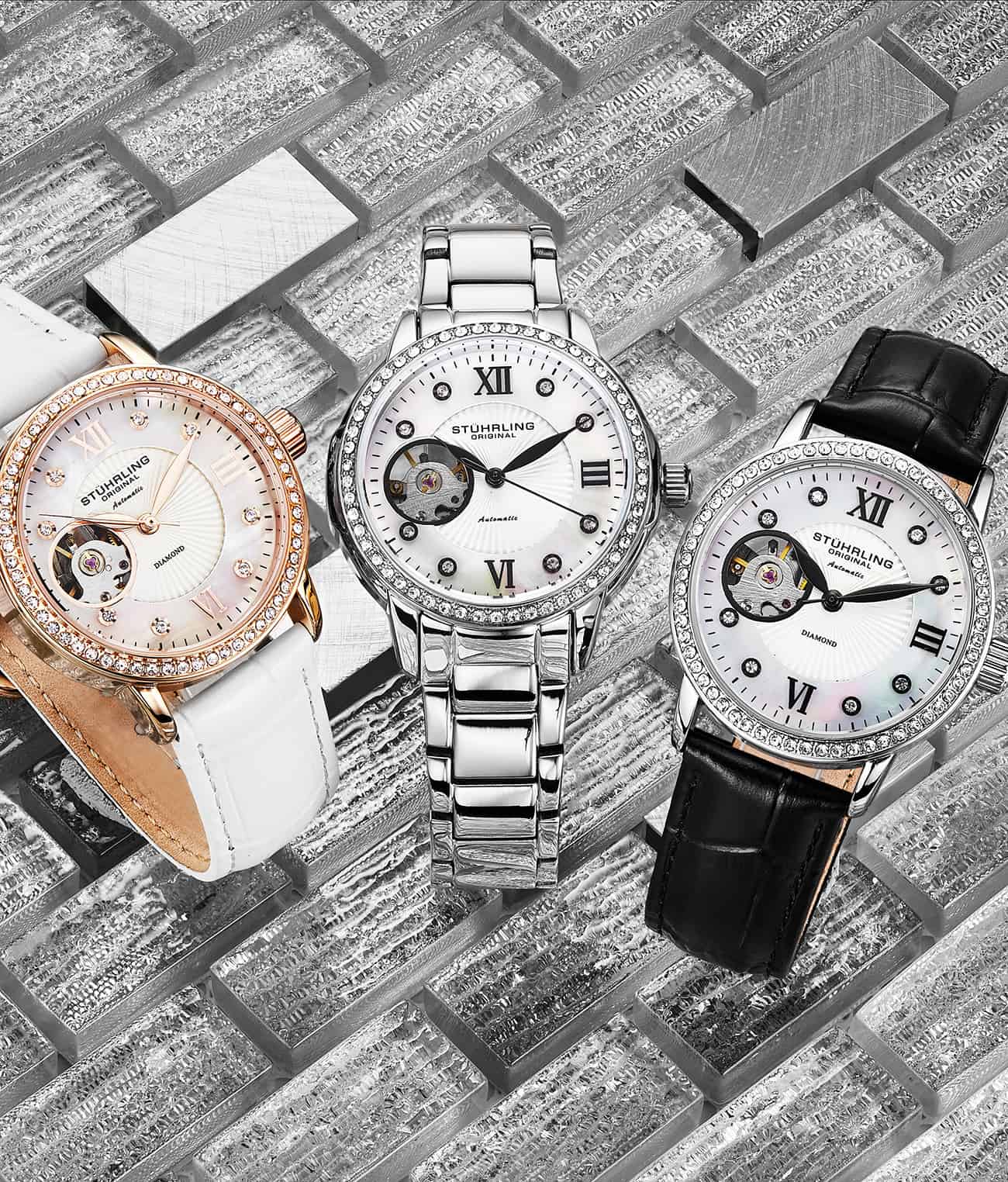 Stührling Perle 3951 Automatic 36mm Skeleton - Image 3
