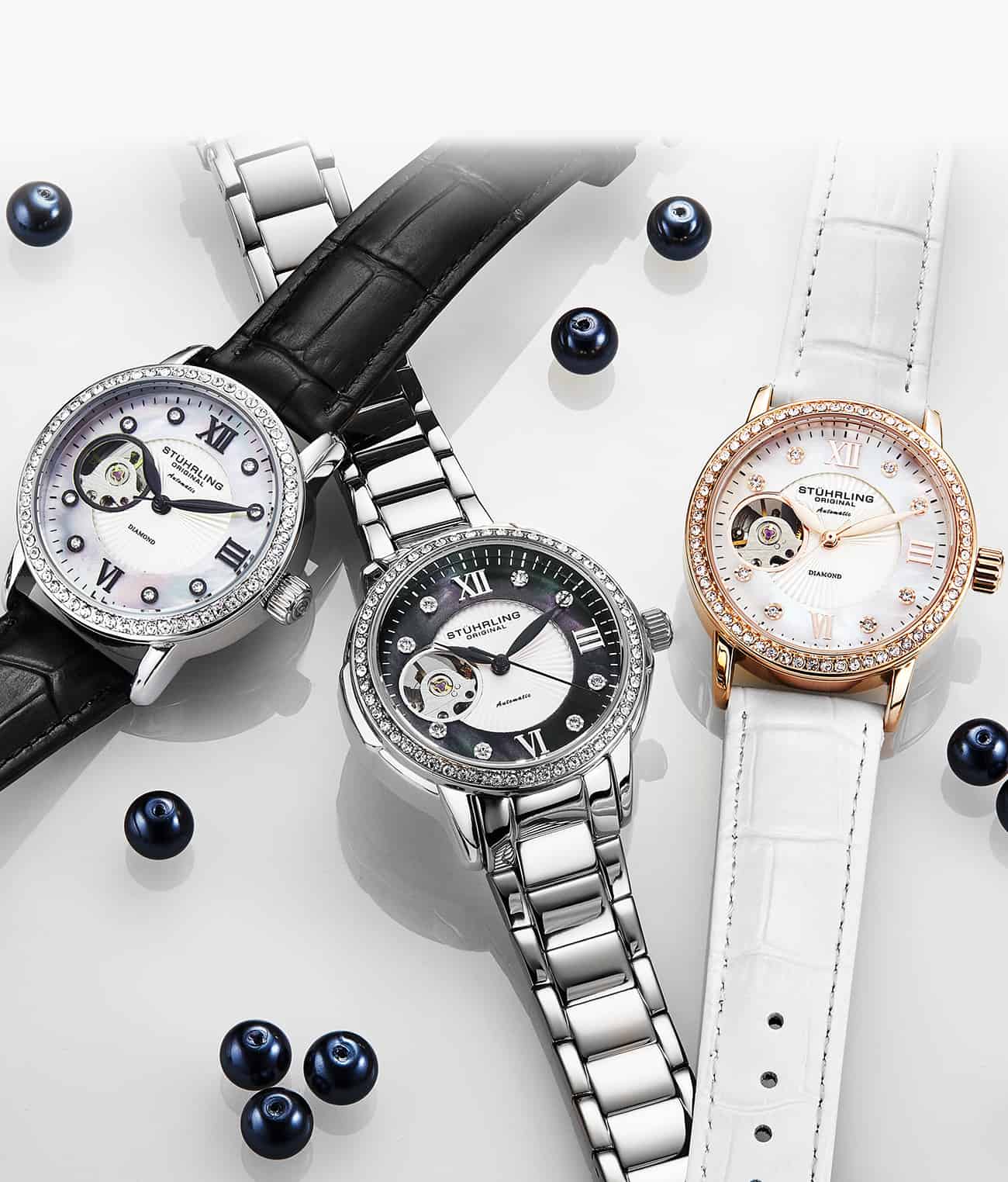 Stührling Perle 3951 Automatic 36mm Skeleton - Image 5
