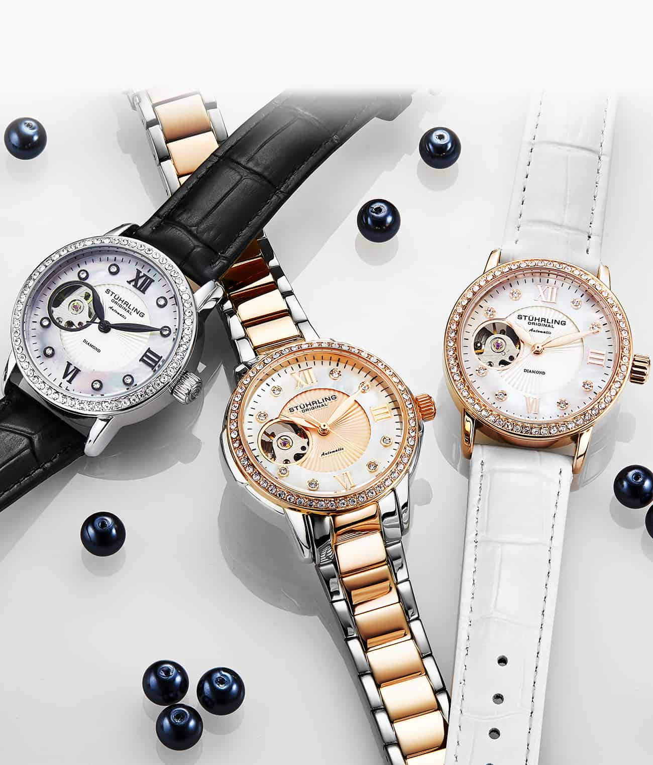 Stührling Perle 3951 Automatic 36mm Skeleton - Image 9