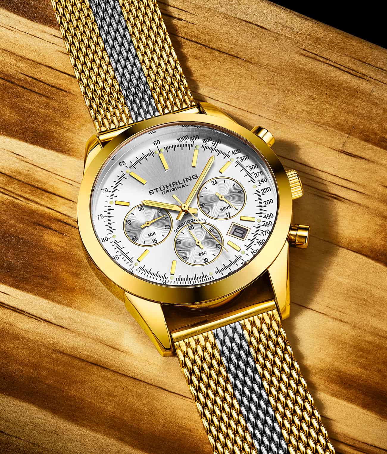 Stührling Preston 3975 Quartz 44mm Chronograph - Image 17