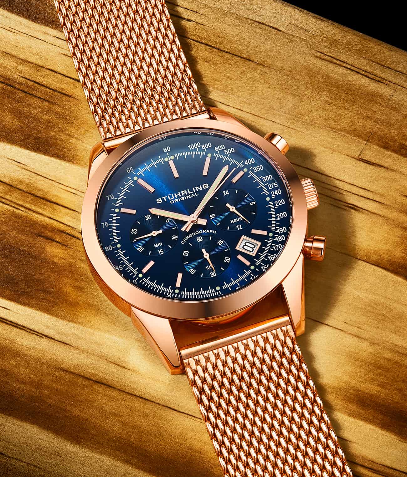 Stührling Preston 3975 Quartz 44mm Chronograph - Image 25