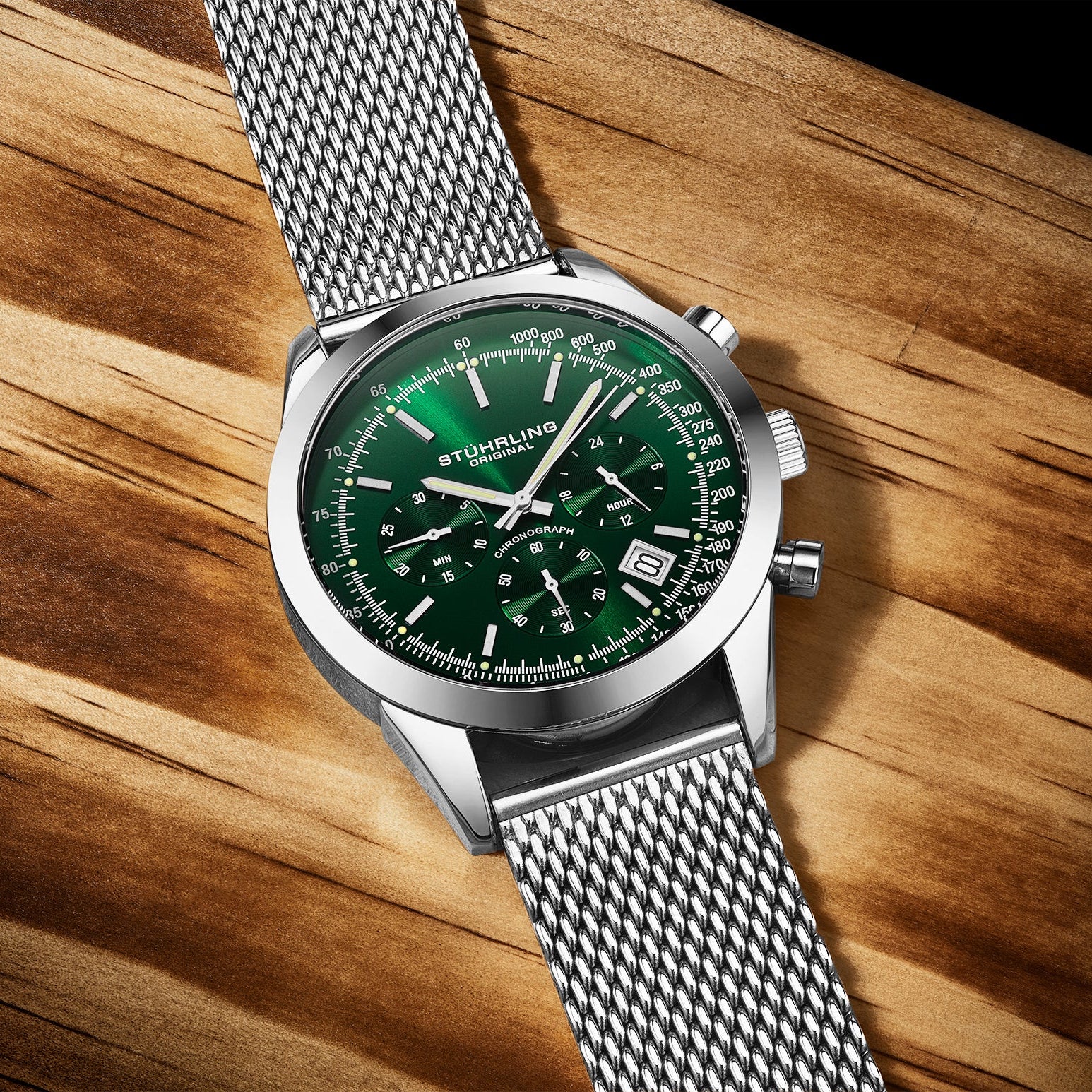 Stührling Preston 3975 Quartz 44mm Chronograph - Image 4
