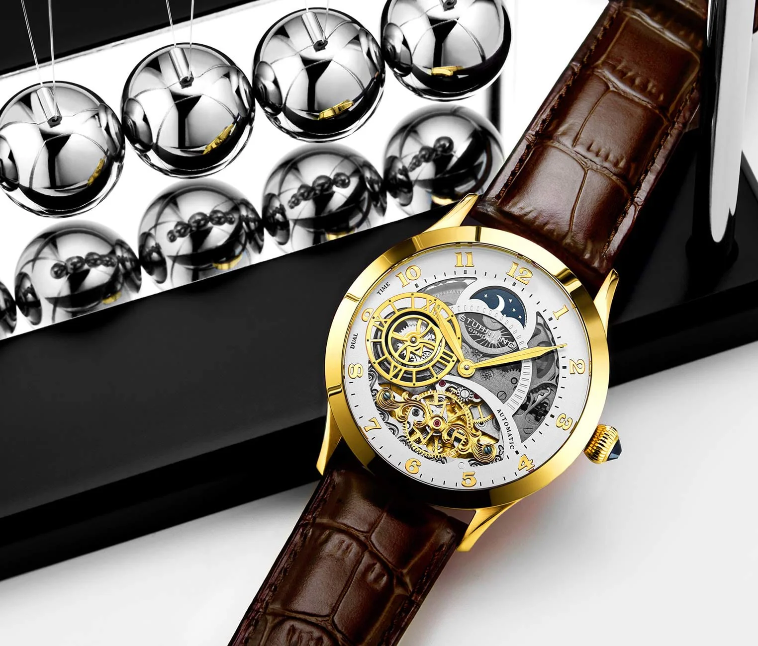 Stührling Radiant 925 Automatic 44mm Skeleton - Image 16