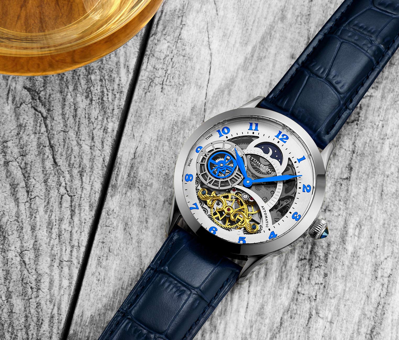 Stührling Radiant 925 Automatic 44mm Skeleton - Image 6