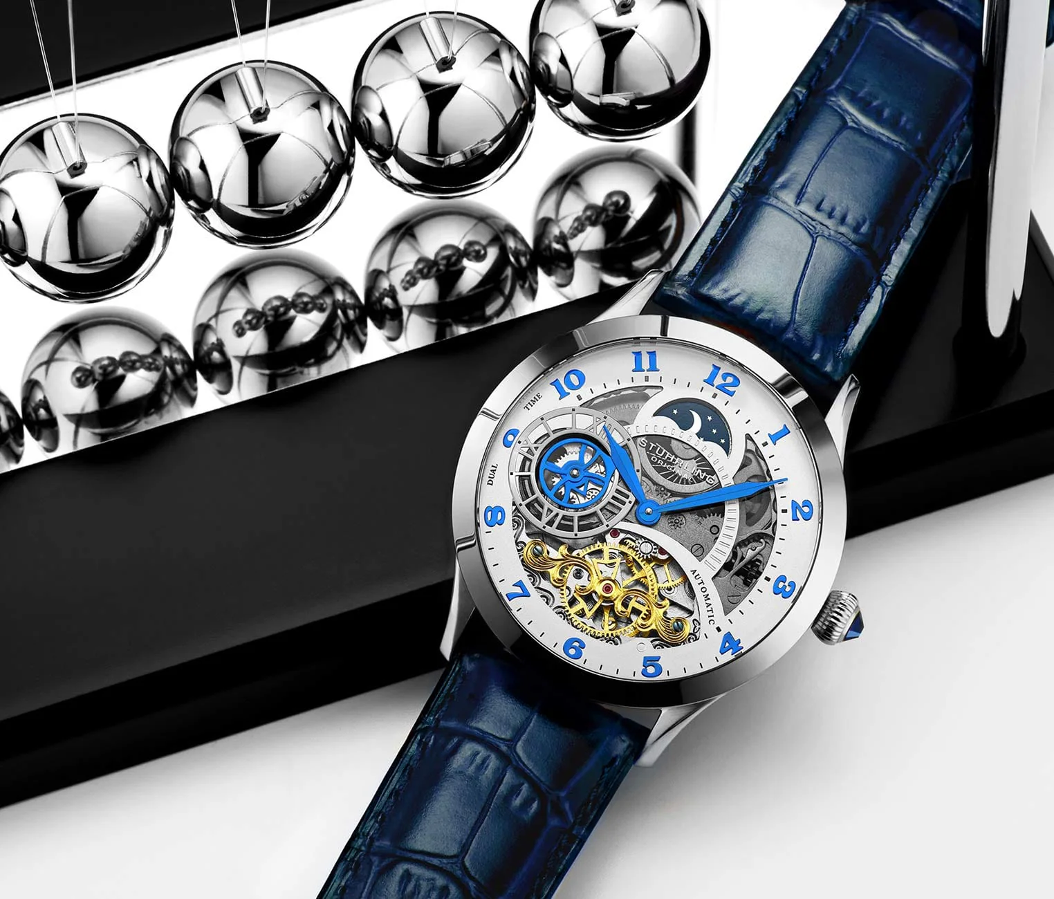 Stührling Radiant 925 Automatic 44mm Skeleton - Image 8