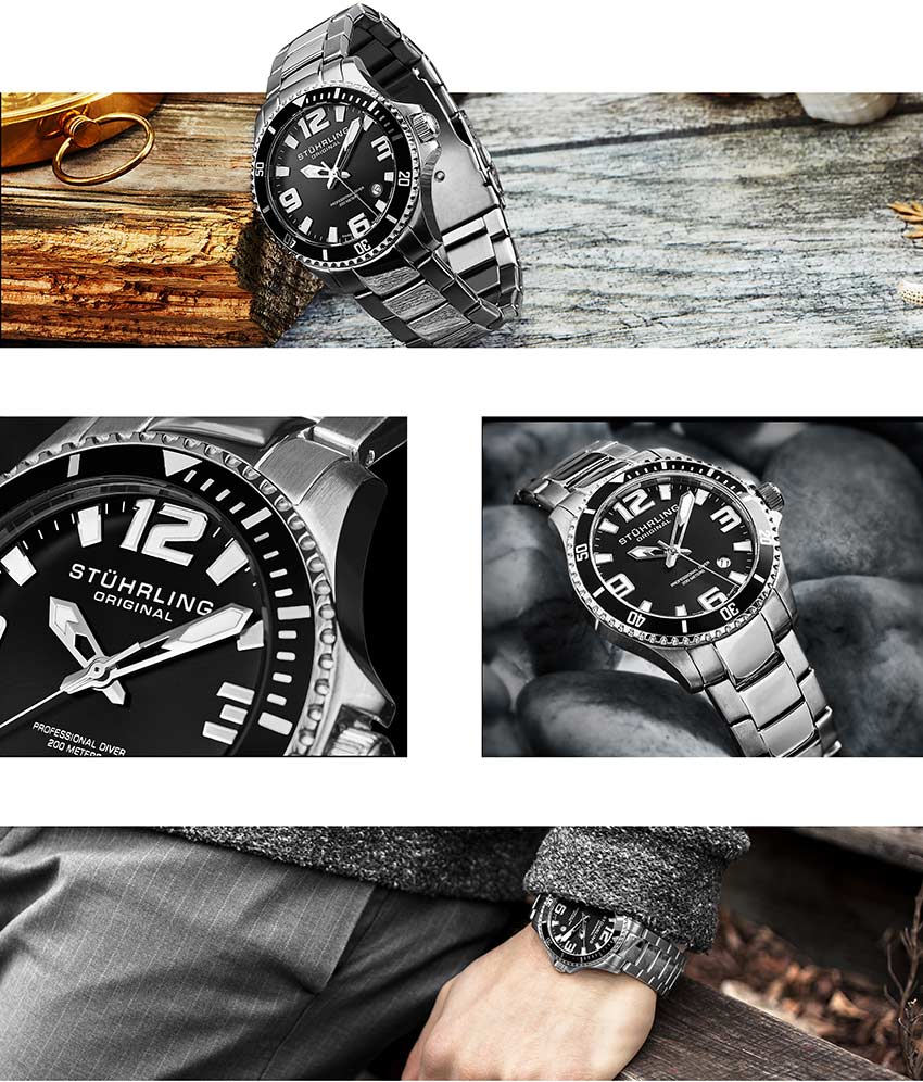Stührling Regatta Champion 395 Quartz 42mm Diver - Image 10