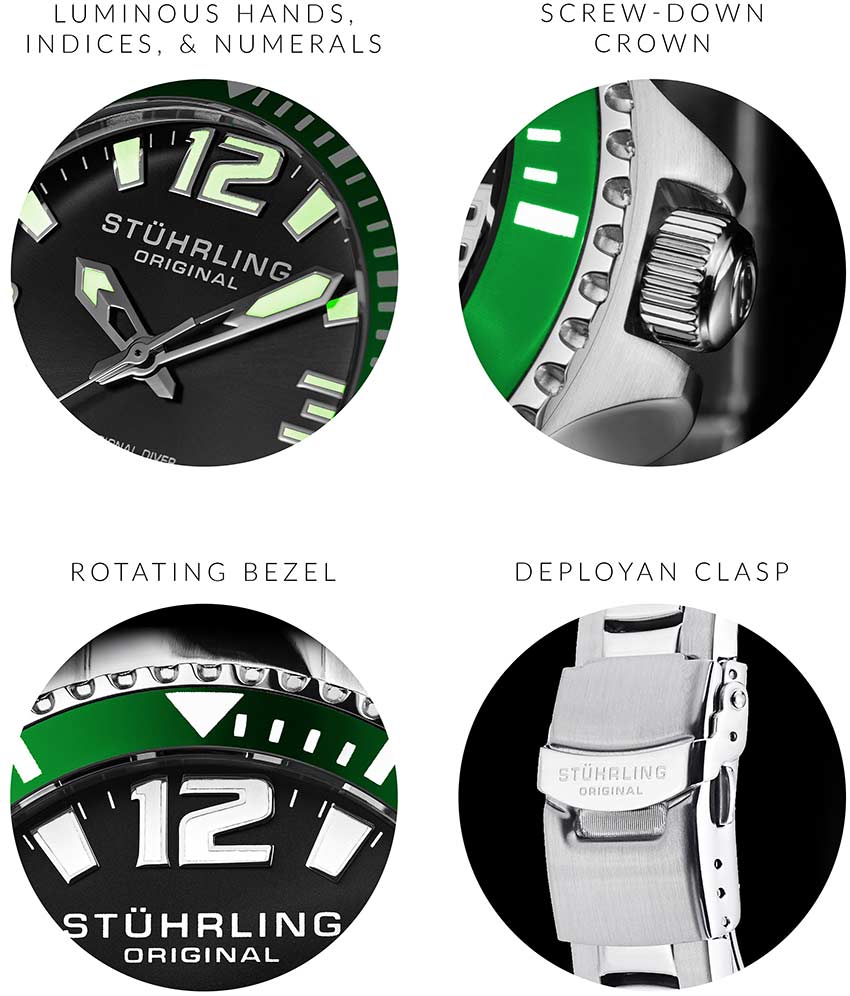 Stührling Regatta Champion 395 Quartz 42mm Diver - Image 29