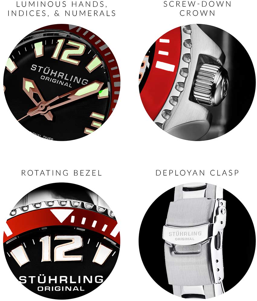 Stührling Regatta Champion 395 Quartz 42mm Diver - Image 38