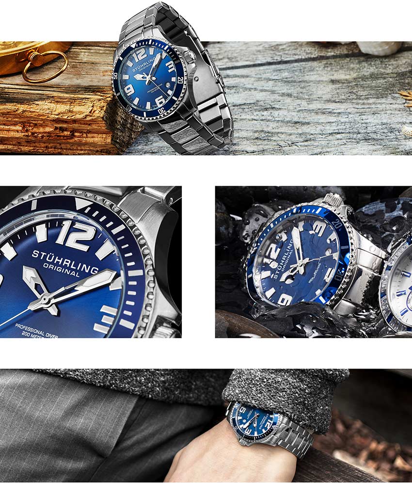 Stührling Regatta Champion 395 Quartz 42mm Diver - Image 44