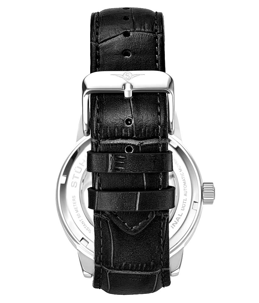 Stührling 3917 Automatic 43mm Skeleton Dual time Watch - Image 3