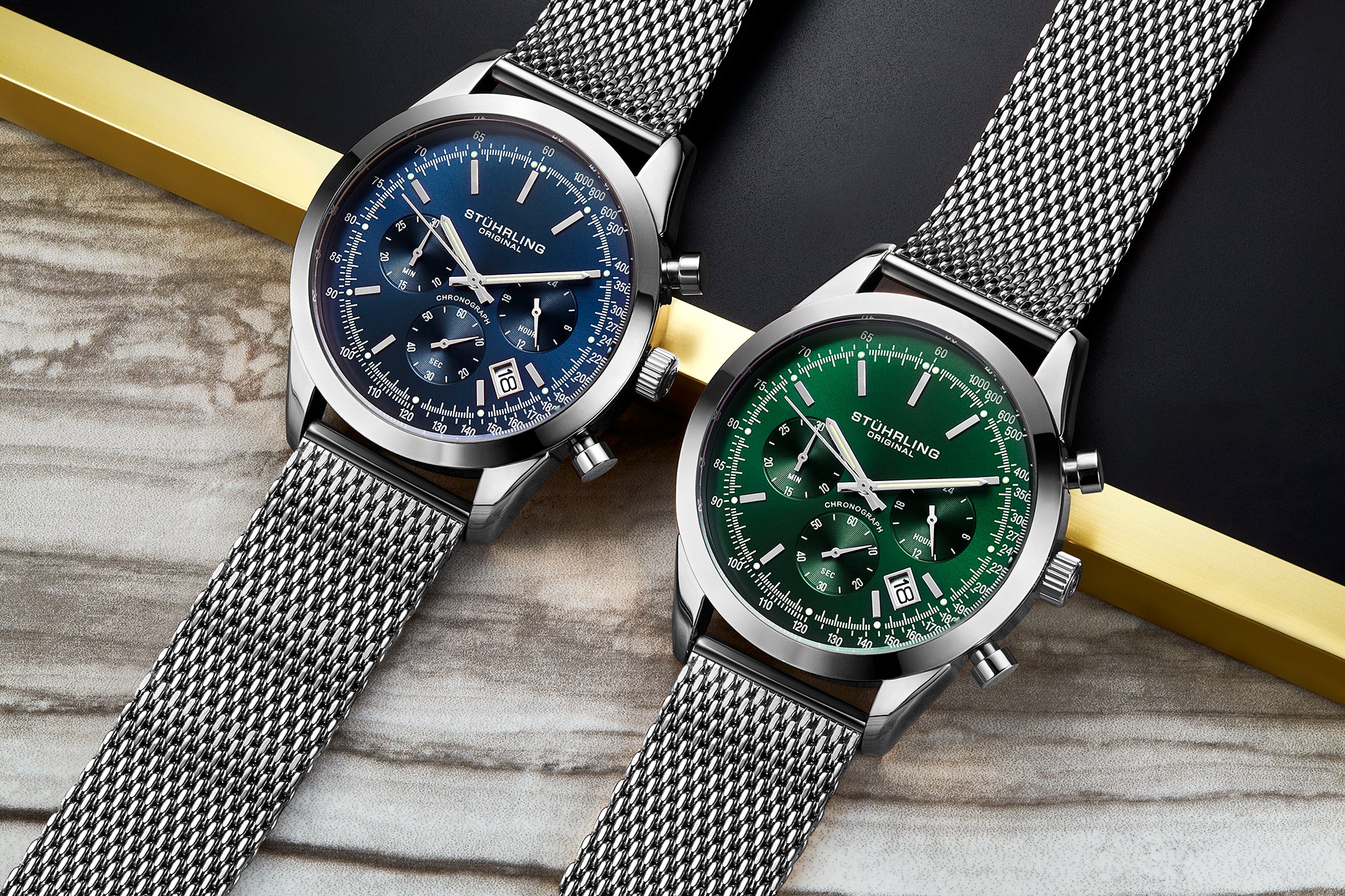 Stührling Rialto 3975L Quartz 44mm Chronograph - Image 37