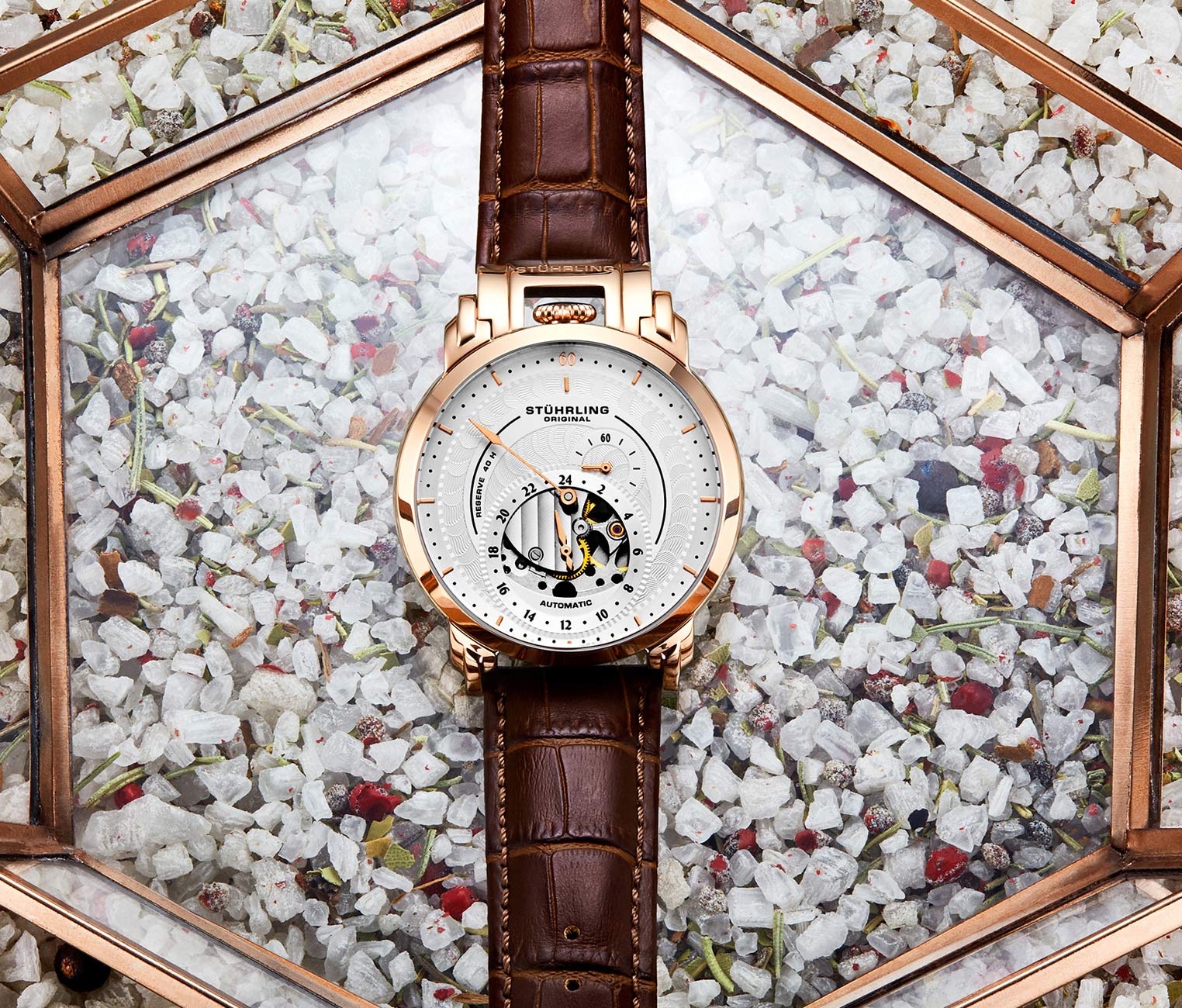Stührling Savoy 942 Automatic Regulator 44mm Skeleton - Image 6