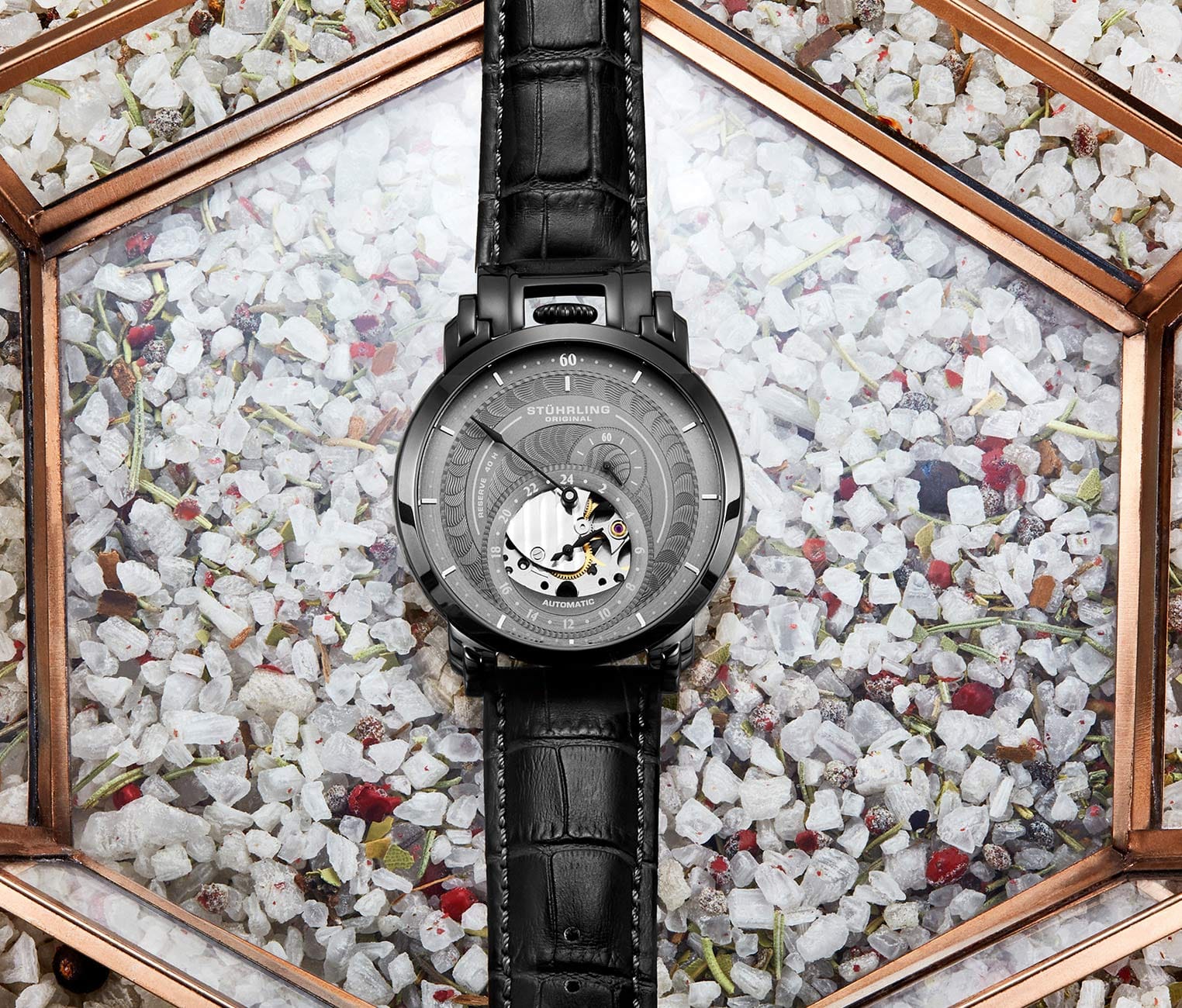 Stührling Savoy 942 Automatic Regulator 44mm Skeleton - Image 9