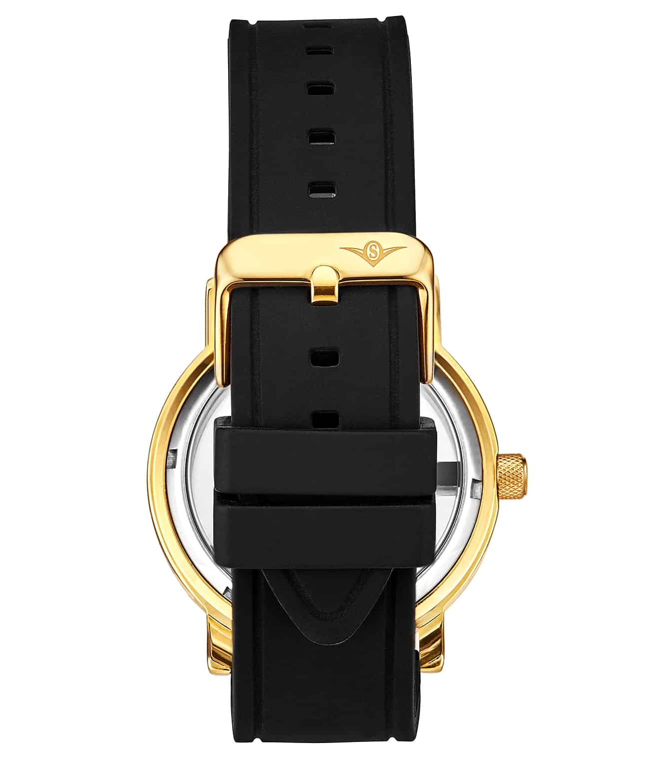 22mm Silicone Black Rubber Sport 22mm Strap - Image 2