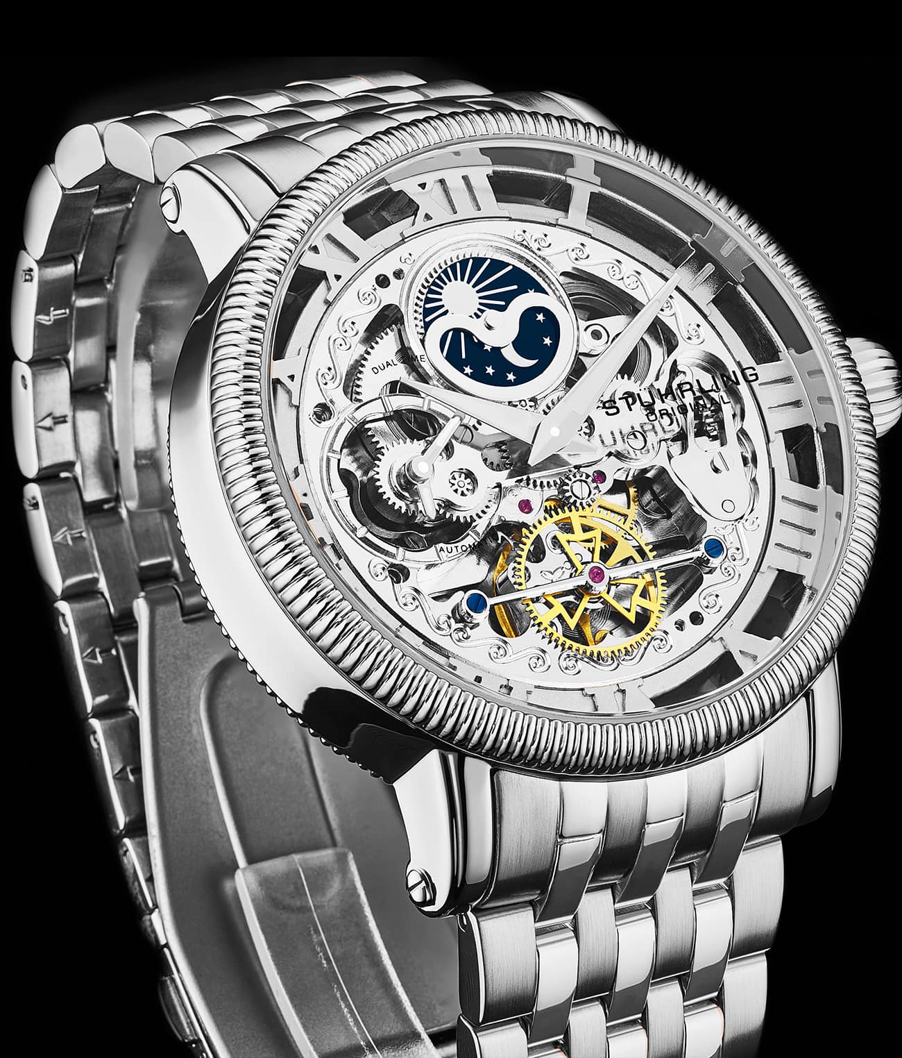 Stührling Special Reserve 411 Automatic 48mm Skeleton - Image 12