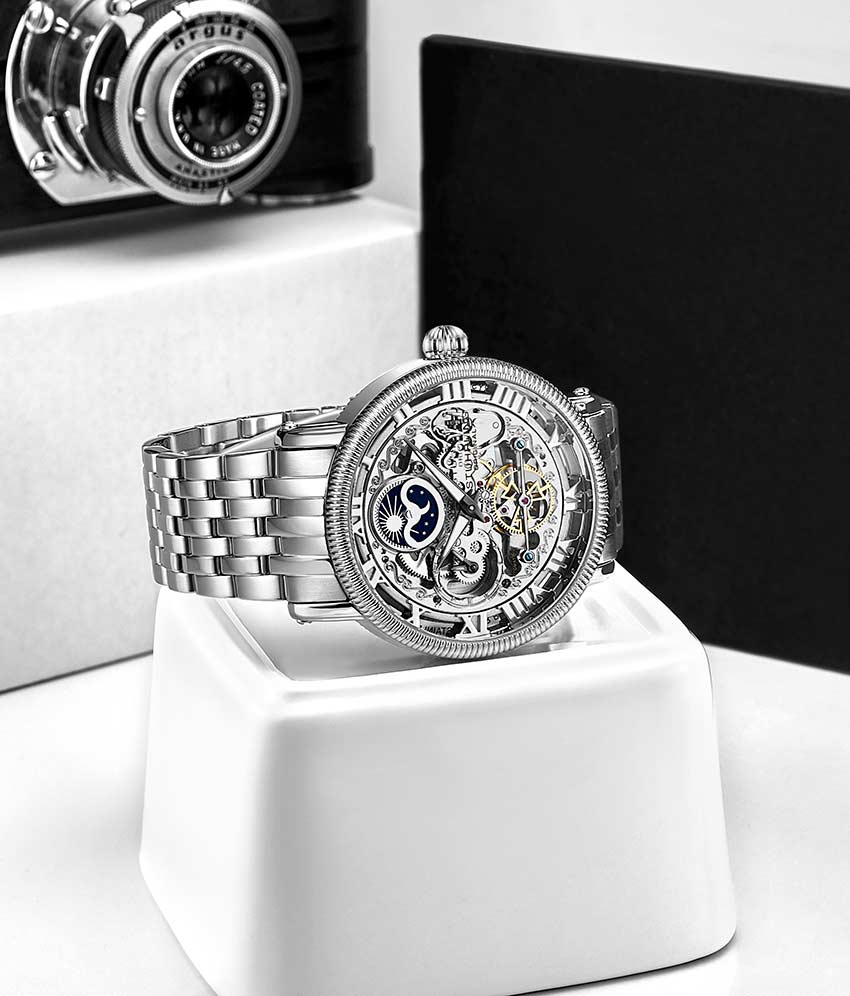 Stührling Special Reserve 411 Automatic 48mm Skeleton - Image 13