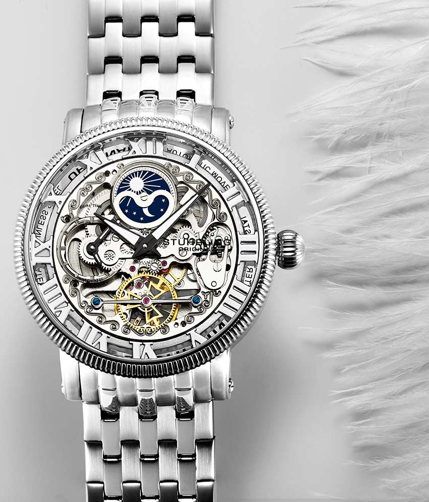 Stührling Special Reserve 411 Automatic 48mm Skeleton - Image 15