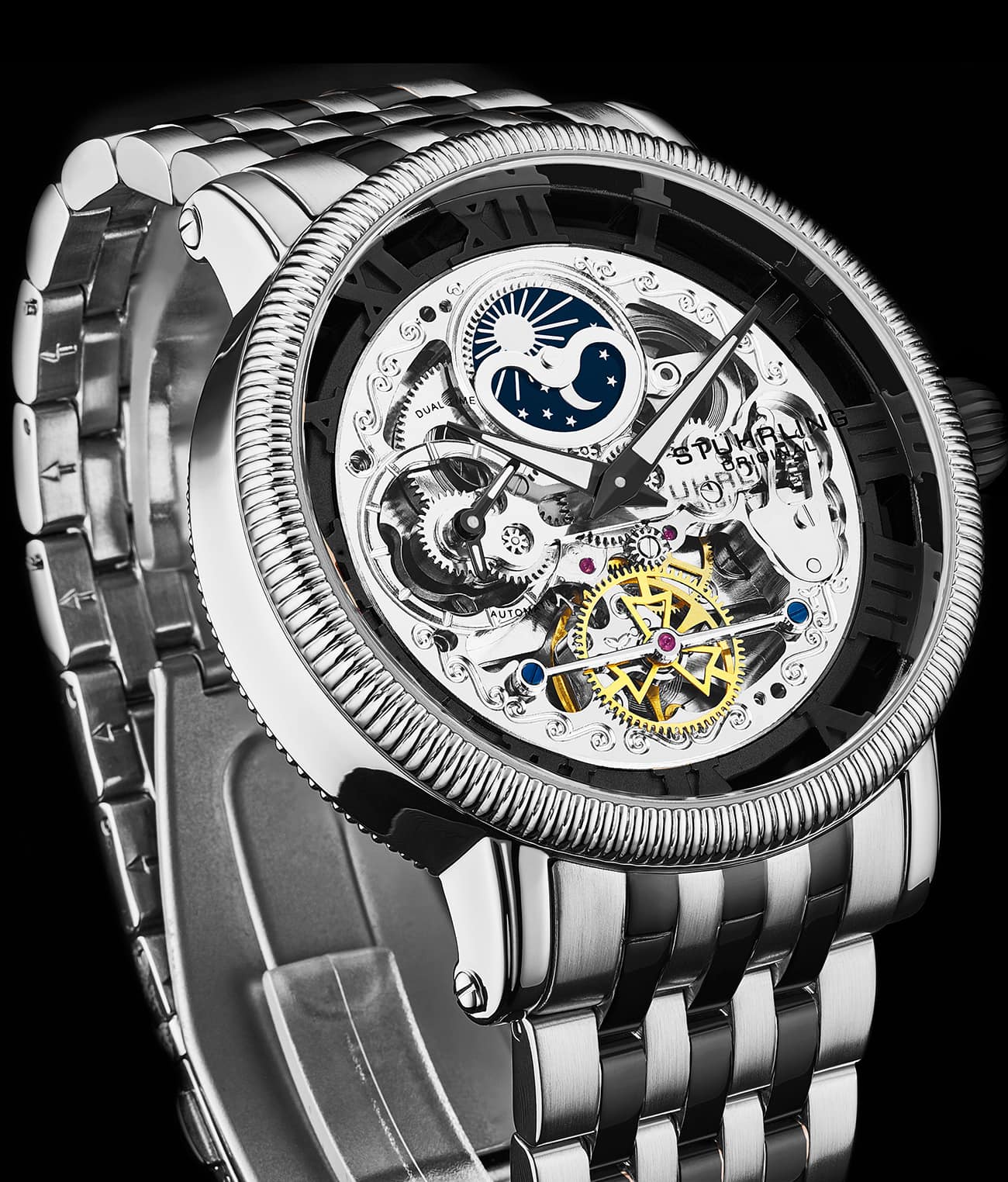 Stührling Special Reserve 411 Automatic 48mm Skeleton - Image 2