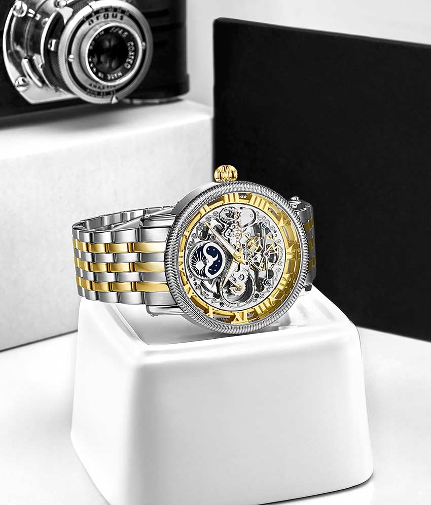 Stührling Special Reserve 411 Automatic 48mm Skeleton - Image 22